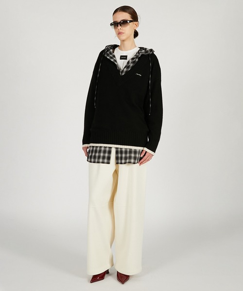 セール】フーディチェックシャツ / Hoodie Check Shirt（シャツ