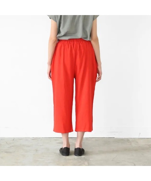 【ゴールデンウィーク限定の値引き価格です】ヂェン先生　赤ストレートパンツ セール】ワイドパンツ ロング /ヂェン先生の日常着（その他パンツ