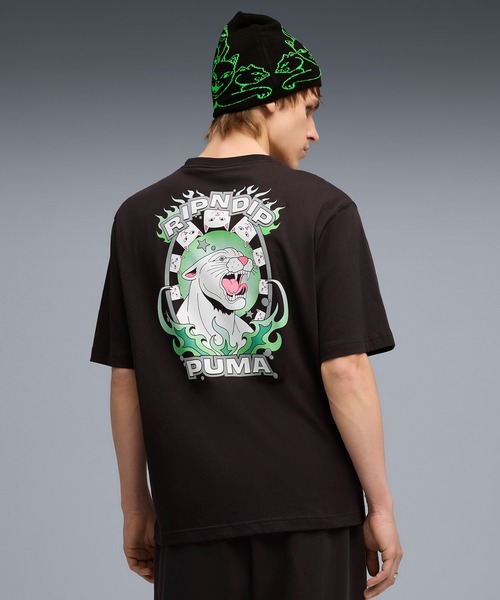 PUMA/プーマ RIPNDIPコラボ BOXY GRAPHIC TE Tシャツ 632413（T