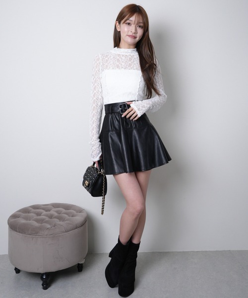 LIPSERVICE（リップサービス）の「2wayチョーカーシアートップス（Tシャツ/カットソー・レディース・ホワイト/ブラック・FREE）」の9枚目の写真