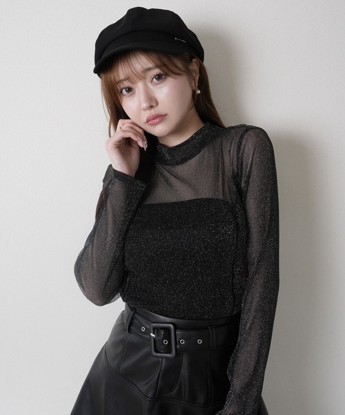 LIPSERVICE（リップサービス）の「2wayチョーカーシアートップス（Tシャツ/カットソー・レディース・ホワイト/ブラック・FREE）」の13枚目の写真