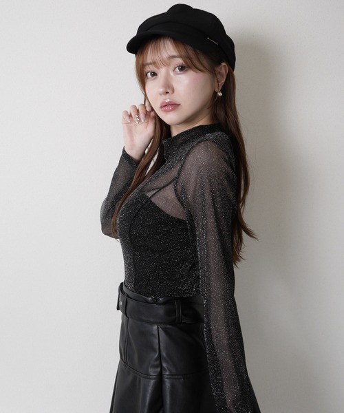 LIPSERVICE（リップサービス）の「2wayチョーカーシアートップス（Tシャツ/カットソー・レディース・ホワイト/ブラック・FREE）」の15枚目の写真