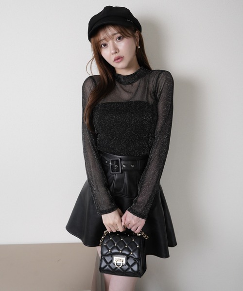 LIPSERVICE（リップサービス）の「2wayチョーカーシアートップス（Tシャツ/カットソー・レディース・ホワイト/ブラック・FREE）」の18枚目の写真