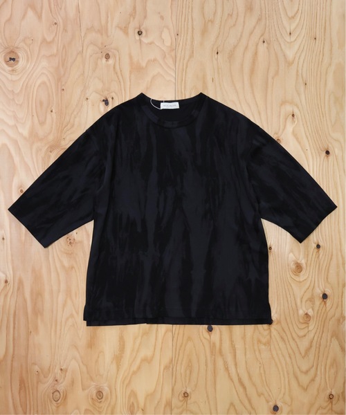 many men many mind(メニーメンメニーマインド)の「MANYMENMANYMINDS / カスレプリント/7分袖/グランジ/Tシャツ(Tシャツ/カットソー・メンズ・アイボリー/ブラック・MEDIUM/LARGE)」の2枚目の写真