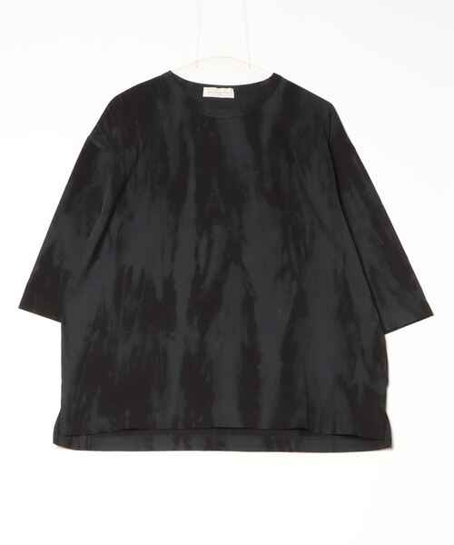 many men many mind(メニーメンメニーマインド)の「MANYMENMANYMINDS / カスレプリント/7分袖/グランジ/Tシャツ(Tシャツ/カットソー・メンズ・アイボリー/ブラック・MEDIUM/LARGE)」の13枚目の写真
