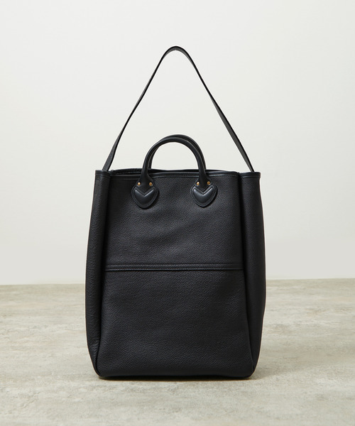 SLOW（スロウ）の「SLOW スロウ / Shrink 2way tote bag M シュリンクレザートートバッグ 牛革2WAYショルダーバッグ / 858S26P（トートバッグ・メンズ・グレー/ブラック・FREE）」の18枚目の写真