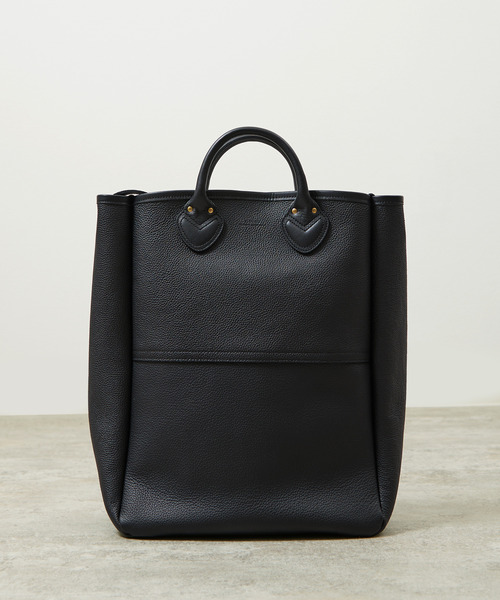 SLOW（スロウ）の「SLOW スロウ / Shrink 2way tote bag M シュリンクレザートートバッグ 牛革2WAYショルダーバッグ / 858S26P（トートバッグ・メンズ・グレー/ブラック・FREE）」の20枚目の写真