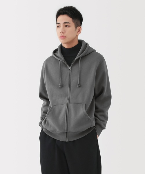 無印良品(ムジルシリョウヒン)の「紳士 スウェットフルジップパーカ(パーカー・メンズ・ネイビー/ブラック/チャコールグレー/グレー・XL/L/M/S)」の3枚目の写真
