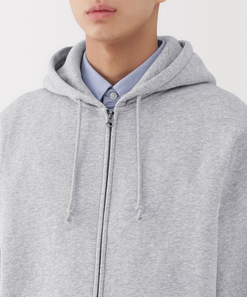 無印良品(ムジルシリョウヒン)の「紳士 スウェットフルジップパーカ(パーカー・メンズ・ネイビー/ブラック/チャコールグレー/グレー・XL/L/M/S)」の16枚目の写真