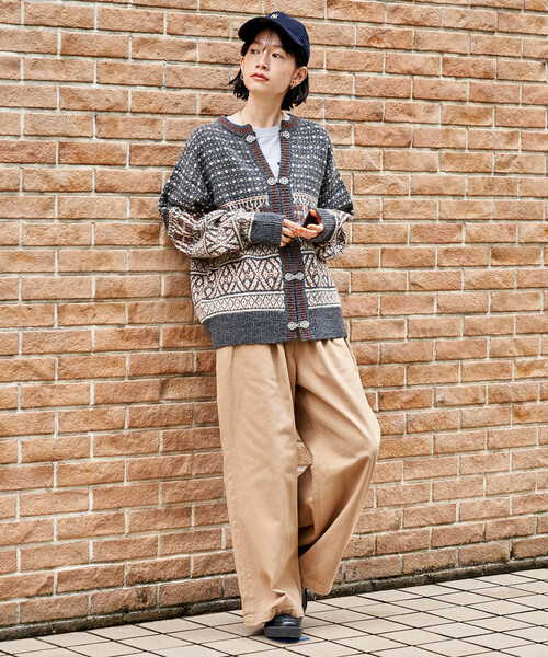 FREAK'S STORE（フリークスストア）の「ウォッシュ加工 イージーチノパンツ（チノパンツ・レディース・オフホワイト/ブラック/キャメル/ピンク・MEDIUM/SMALL）」の5枚目の写真