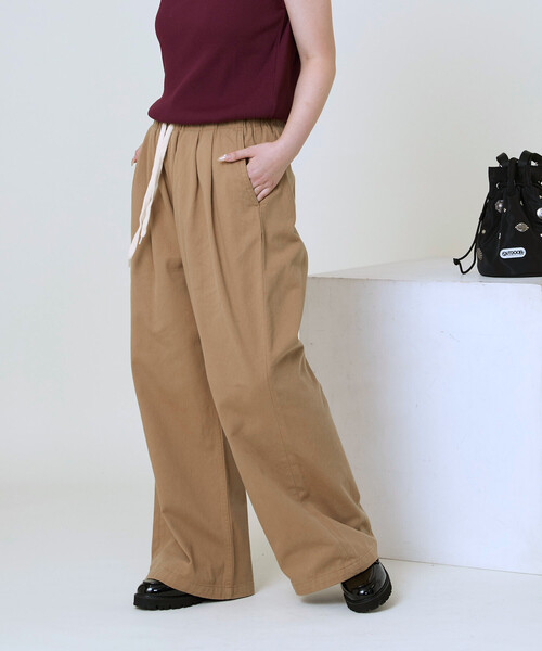 FREAK'S STORE（フリークスストア）の「ウォッシュ加工 イージーチノパンツ（チノパンツ・レディース・オフホワイト/ブラック/キャメル/ピンク・MEDIUM/SMALL）」の21枚目の写真