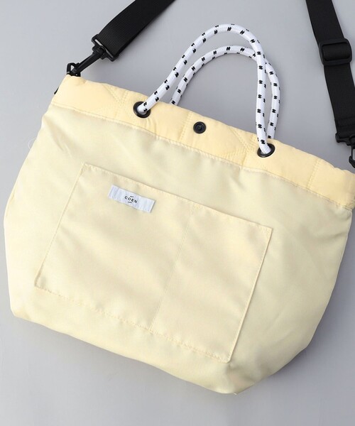 coen（コーエン）の「【再入荷/新色登場】ロゴ刺繍キカキルトショルダーバッグ（Mサイズ）（ショルダーバッグ・レディース・その他4/シルバー/その他1/その他2/ブラック/その他6/ホワイト/オリーブ・FREE）」の10枚目の写真