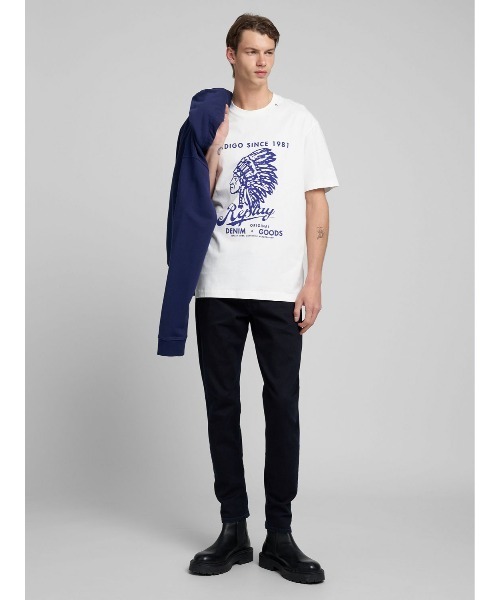 REPLAY(リプレイ)の「リラックスフィット ヘビーコットンジャージーNative Tシャツ(Tシャツ/カットソー・メンズ・ホワイト・SMALL/MEDIUM/LARGE/X-LARGE)」の2枚目の写真