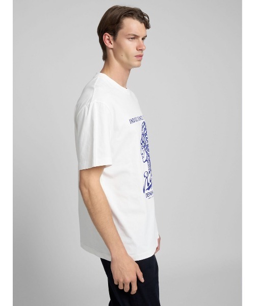 REPLAY(リプレイ)の「リラックスフィット ヘビーコットンジャージーNative Tシャツ(Tシャツ/カットソー・メンズ・ホワイト・SMALL/MEDIUM/LARGE/X-LARGE)」の4枚目の写真