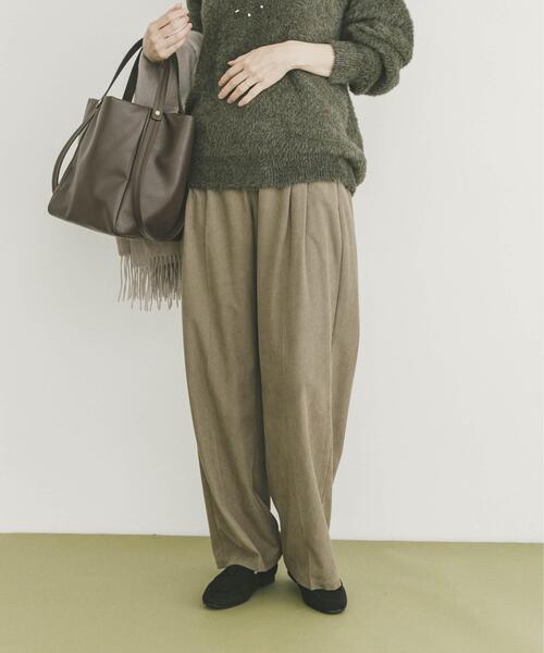 ITEMS URBANRESEARCH（アイテムズ アーバンリサーチ）の「『洗濯可』コーデュロイストレートパンツ（その他パンツ・レディース・ホワイト系その他/ブラウン/ベージュ・FREE）」の3枚目の写真