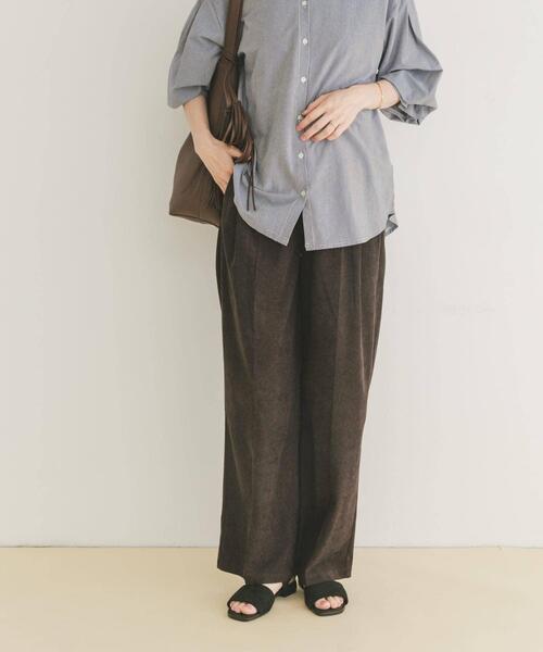 ITEMS URBANRESEARCH（アイテムズ アーバンリサーチ）の「『洗濯可』コーデュロイストレートパンツ（その他パンツ・レディース・ホワイト系その他/ブラウン/ベージュ・FREE）」の22枚目の写真