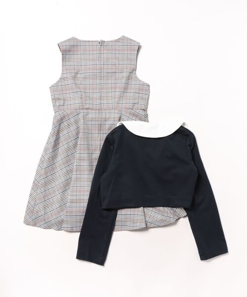 Catherine Cottage（キャサリンコテージ）の「襟付きボレロ＆ジャンスカセット（スーツセット・キッズ・ネイビー/ブラック×グレー/ベージュ/ホワイト×ピンク/グレー・110/120/130）」の16枚目の写真