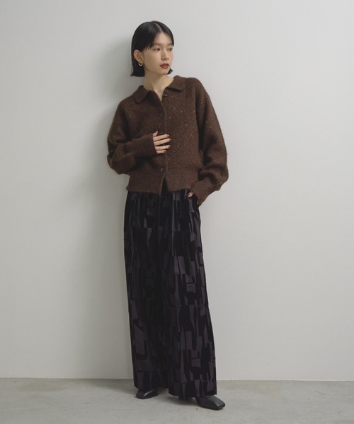 Shelly island（シェリーアイランド）の「スパンコールポロカーディガン（カーディガン/ボレロ・レディース・ブラウン/ホワイト/チャコールグレー・FREE）」の20枚目の写真