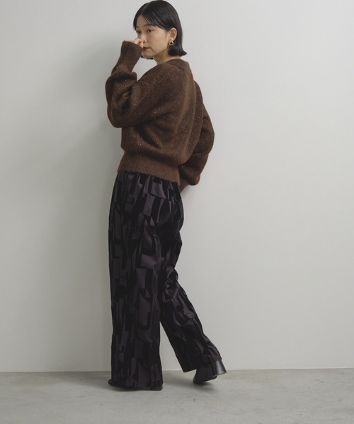 Shelly island（シェリーアイランド）の「スパンコールポロカーディガン（カーディガン/ボレロ・レディース・ブラウン/ホワイト/チャコールグレー・FREE）」の19枚目の写真