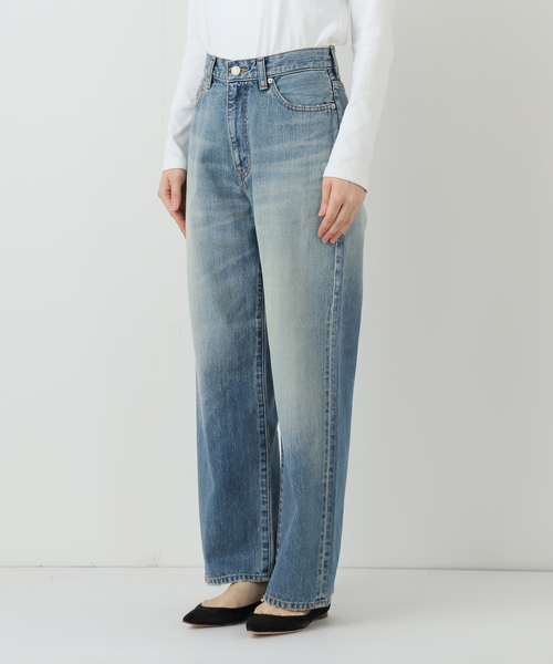 DENIM DELIGHT/デニムデライト セルビッチデニムワイドジーンズ