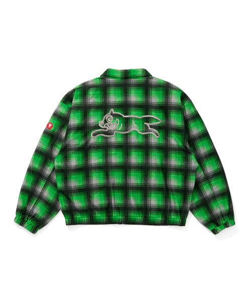 不良さん専用　CREAM SODA カスリチェック柄 ジップアップジャケット DELF” STADIUM JACKET CHECKER FLAG ストリート チェッカーフラッグ