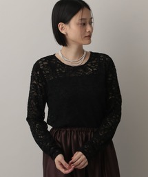 A part by | モールレースプルオーバー_長袖(Tシャツ/カットソー)