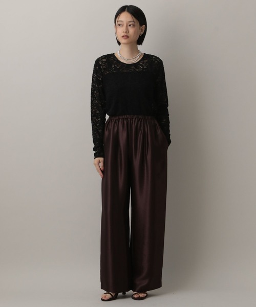 A part by(アパートバイ)の「モールレースプルオーバー_長袖(Tシャツ/カットソー・レディース・ブラウン/アイボリー/ブラック・FREE)」の15枚目の写真