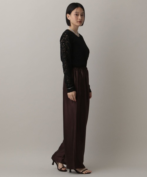 A part by(アパートバイ)の「モールレースプルオーバー_長袖(Tシャツ/カットソー・レディース・ブラウン/アイボリー/ブラック・FREE)」の16枚目の写真