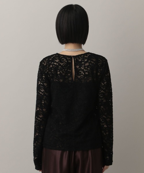 A part by(アパートバイ)の「モールレースプルオーバー_長袖(Tシャツ/カットソー・レディース・ブラウン/アイボリー/ブラック・FREE)」の21枚目の写真