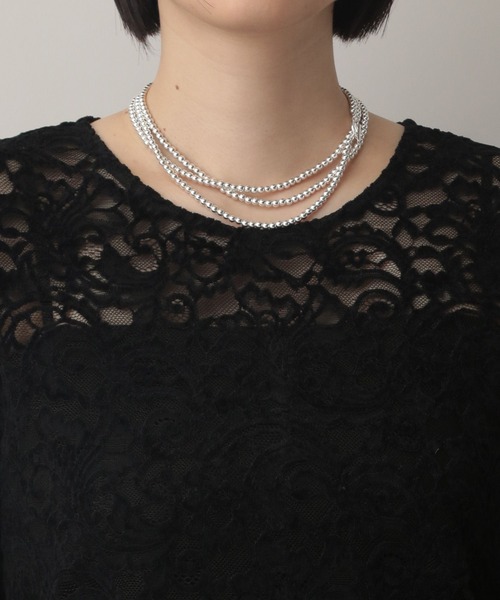 A part by(アパートバイ)の「モールレースプルオーバー_長袖(Tシャツ/カットソー・レディース・ブラウン/アイボリー/ブラック・FREE)」の22枚目の写真