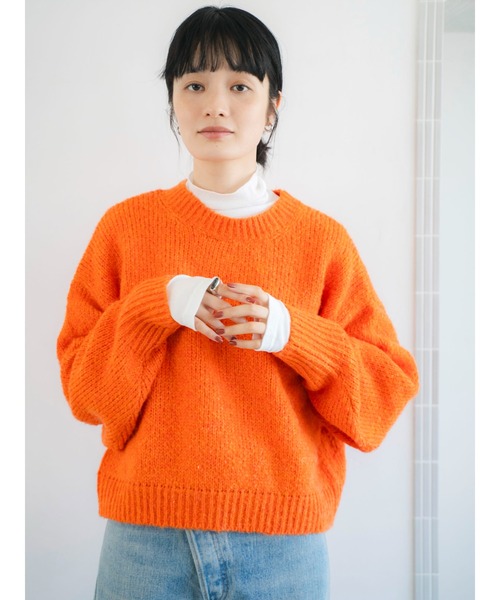 セール】カラーモヘヤ混ルーズニット（ニット/セーター）｜Ungrid