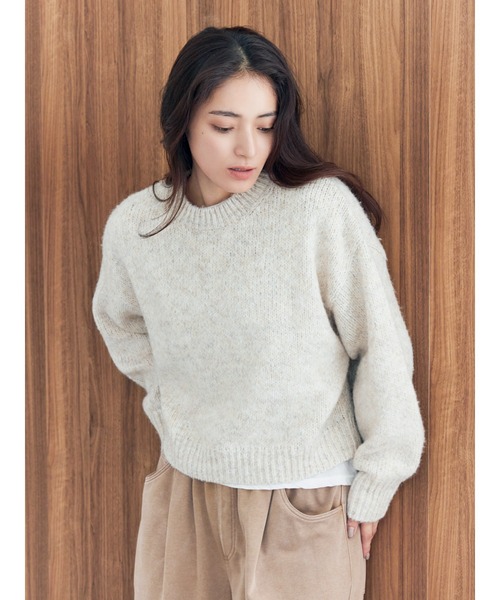 セール】カラーモヘヤ混ルーズニット（ニット/セーター）｜Ungrid