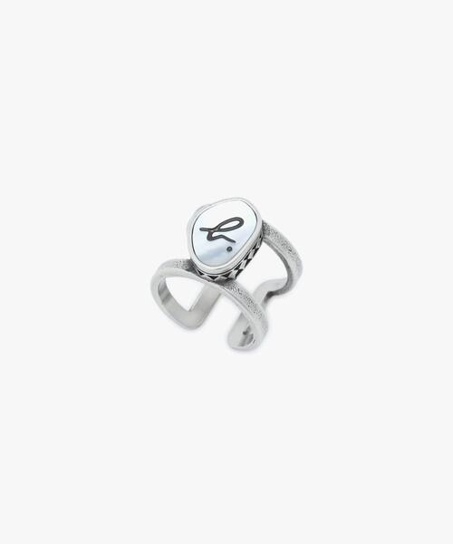 agnes b.（アニエスベー）の「AB42 BAGUE レザールリング