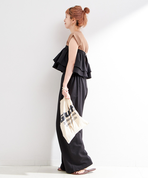 B.C STOCK（ベーセーストック）の「《2点セット》ウォッシャブル / フリルスカート付きスウェットパンツ（スウェットパンツ・レディース・チャコールグレー/ブラック・FREE）」の14枚目の写真