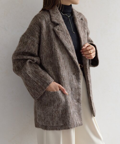 シャギーミドルコート（その他アウター）｜Thevon（ゼボン）の