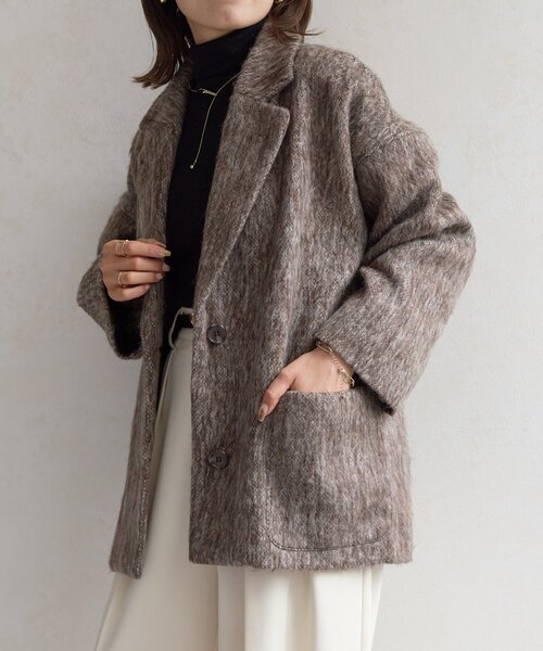 シャギーミドルコート（その他アウター）｜Thevon（ゼボン）の