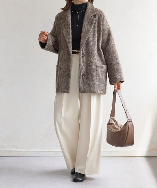 シャギーミドルコート（その他アウター）｜Thevon（ゼボン）の