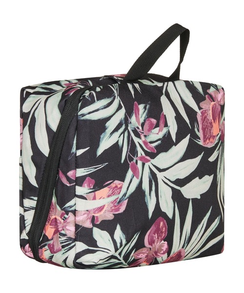 ROXY（ロキシー）の「CUTE PLANE /ロキシー総柄フック付きトラベルポーチ・コスメポーチ（ポーチ・レディース・ブラック・FREE）」の2枚目の写真