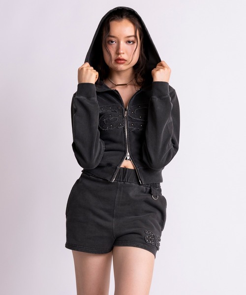 ACLENT（アクレント）の「ピグメントコンパクトジップフーディー（パーカー・レディース・ライトグレー/ベージュ/ブラック・FREE）」の20枚目の写真