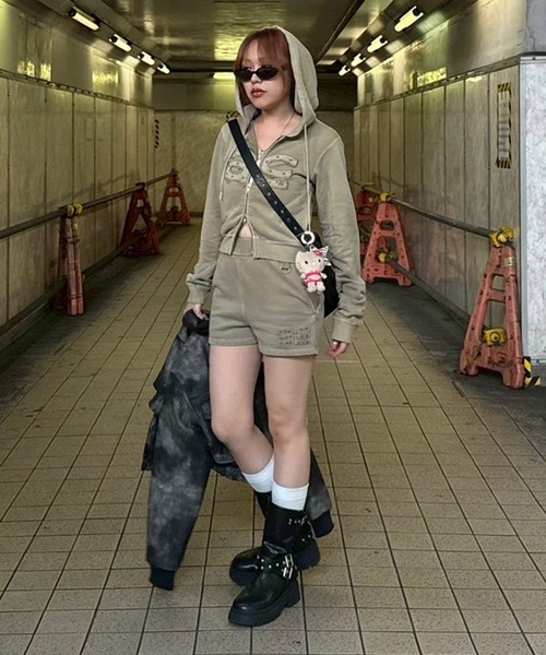 ピグメントコンパクトジップフーディー（パーカー）｜ACLENT