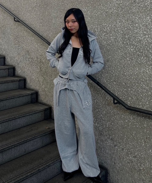 セール】ピグメントコンパクトジップフーディー（パーカー）｜ACLENT