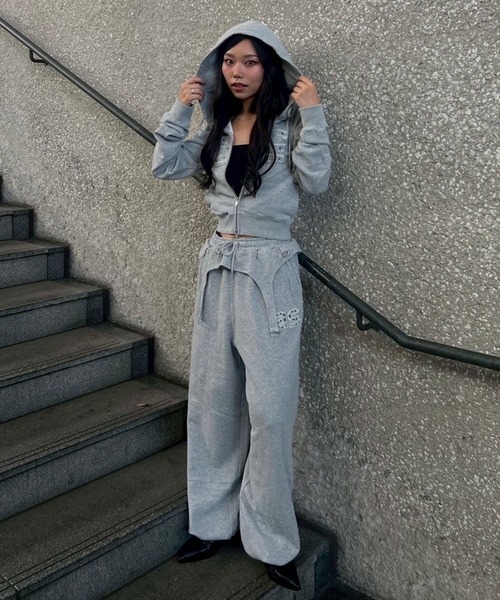 セール】ピグメントコンパクトジップフーディー（パーカー）｜ACLENT