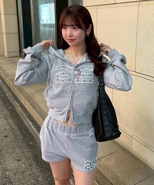 アクレント　ピグメント　フーディー　ジップパーカー ピグメントコンパクトジップフーディー（パーカー）｜ACLENT