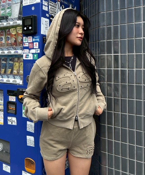 ピグメントコンパクトジップフーディー（パーカー）｜ACLENT