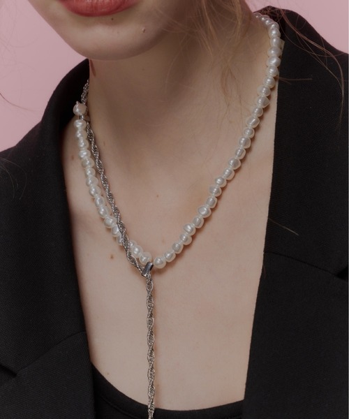 Su1.】アシンメトリーパールネックレス（ネックレス）｜Su1.（スイ）の