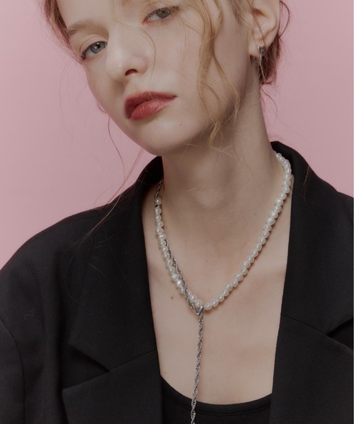 Su1.】アシンメトリーパールネックレス（ネックレス）｜Su1.（スイ）の