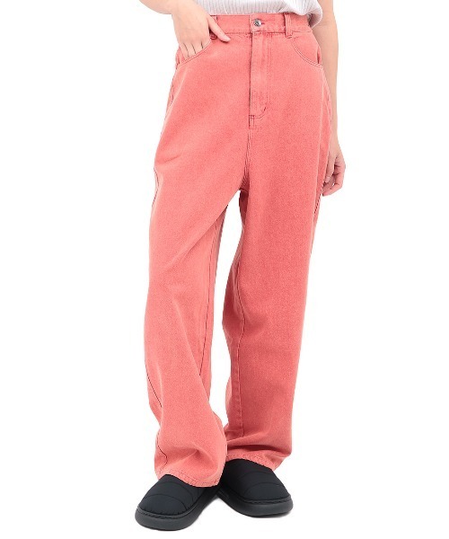 チチカカ(チチカカ)の「Orale! カラーバレルパンツ(デニムパンツ・レディース・レッド/カーキ/グレー・FREE)」の9枚目の写真