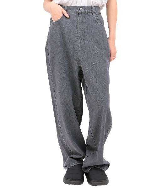 チチカカ(チチカカ)の「Orale! カラーバレルパンツ(デニムパンツ・レディース・レッド/カーキ/グレー・FREE)」の7枚目の写真