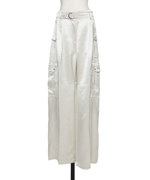 muller of yoshiokubo（ミュラーオブヨシオクボ）の「muller of yoshiokubo ミュラーオブヨシオクボ / GLITTER SIX POCKET PANTS グリッターシックスポケットパンツ / MLF25416（その他パンツ・レディース・アイボリー/ネイビー・38/36）」の7枚目の写真