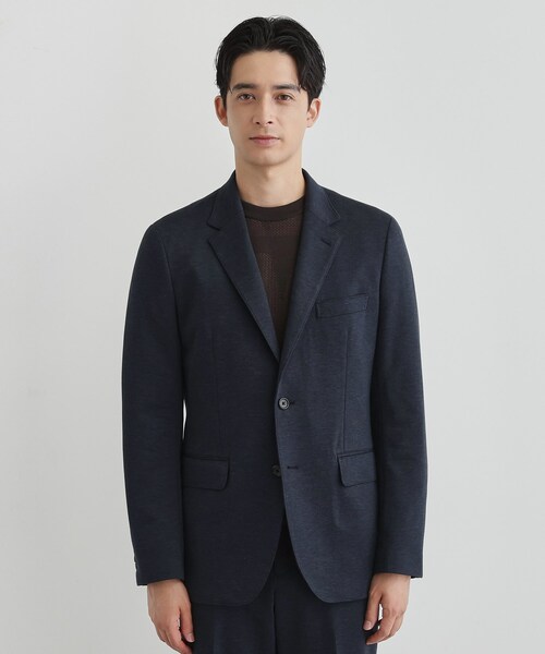 TAKEO KIKUCHI（タケオキクチ）の「【None Of Stress】アクティブジャージ 千鳥 ジャケット（テーラードジャケット・メンズ・ブラウン系その他4/ブラック系3/ネイビー系3・02/03/04）」の6枚目の写真